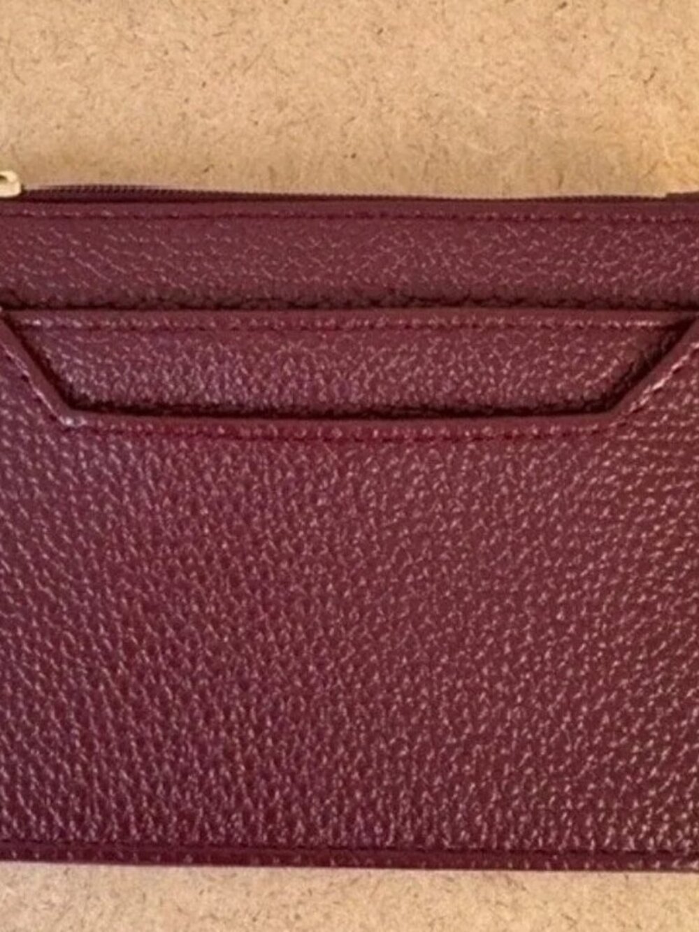 Sienna Mae "Blakely" Credit Card Wallet ID Holder Reddish Brown Key Chain-NWT